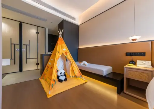 B.Duck Theme Family Double Bed Room (Children’s Tent + Child Fence)