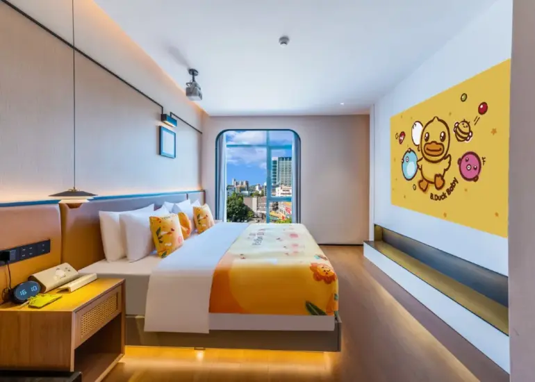 B.Duck Theme Family Double Bed Room (Children’s Tent + Child Fence)