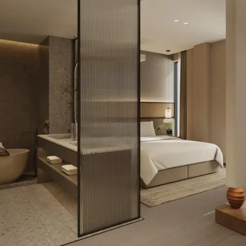 Gong Vacation Suite (Smart Control + One-Bedroom One-Living Room + Soaking Tub + Large Screen Projection)