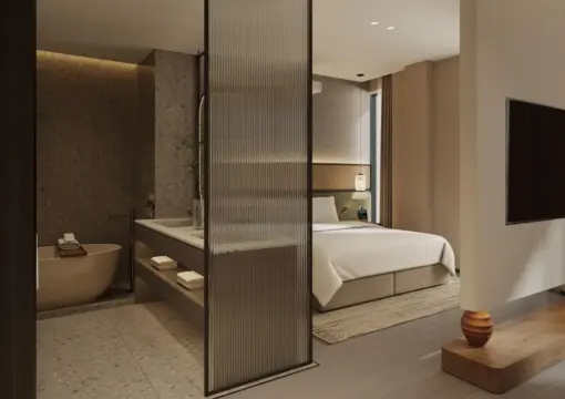 Gong Vacation Suite (Smart Control + One-Bedroom One-Living Room + Soaking Tub + Large Screen Projection)