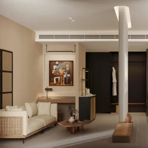 Gong Vacation Suite (Smart Control + One-Bedroom One-Living Room + Soaking Tub + Large Screen Projection)