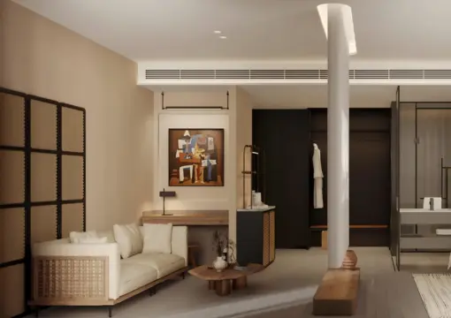 Gong Vacation Suite (Smart Control + One-Bedroom One-Living Room + Soaking Tub + Large Screen Projection)