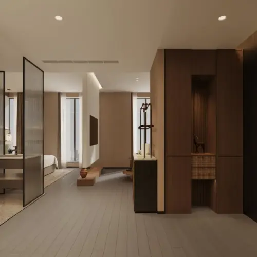 Gong Vacation Suite (Smart Control + One-Bedroom One-Living Room + Soaking Tub + Large Screen Projection)