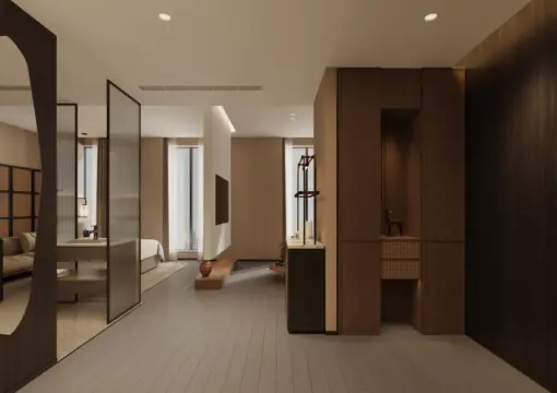 Gong Vacation Suite (Smart Control + One-Bedroom One-Living Room + Soaking Tub + Large Screen Projection)