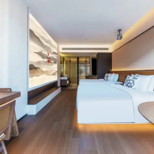 Jiao Twin Room (Deep Sleep Pillow + Zero Pressure Mattress + Duck Down Duvet + Large Screen Projection)