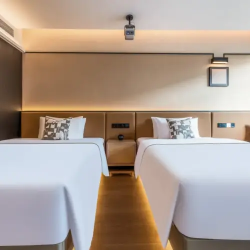 Jiao Twin Room (Deep Sleep Pillow + Zero Pressure Mattress + Duck Down Duvet + Large Screen Projection)